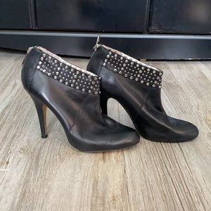 Ted Baker Leather Stud Booties Size 8